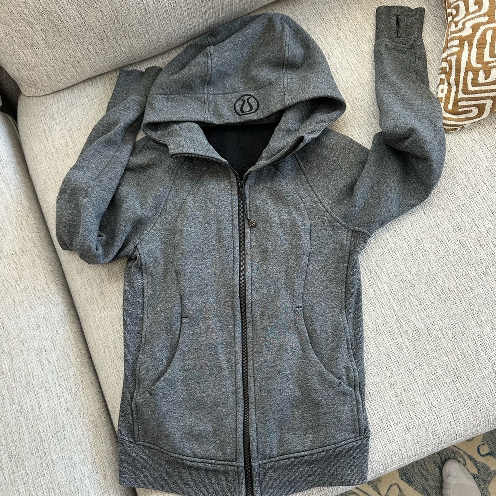 Lululemon Grey Scuba with hood size 6